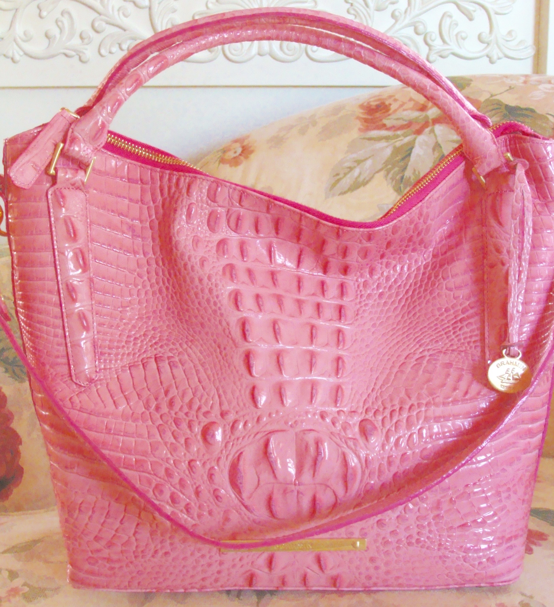 Brahmin Norah Hobo Bag Pink Lychee Melbourne Handbag